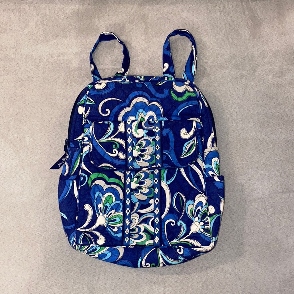Vintage Vera Bradley “Mediterranean Blue” backpack